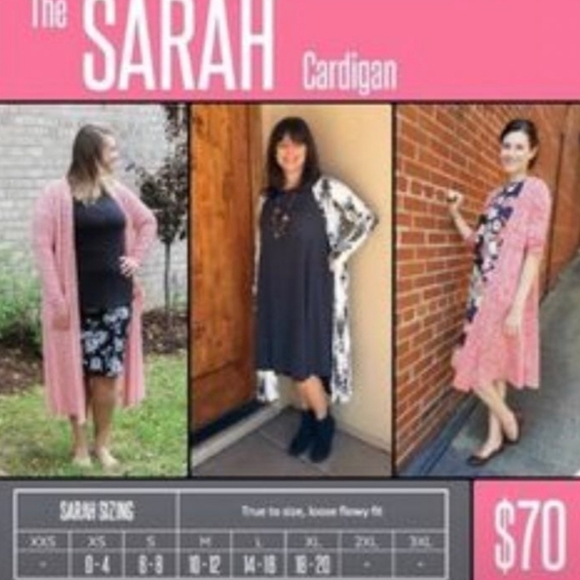 'Sarah' Lace Duster Sweater Dusty Rose Color - Picture 6 of 7
